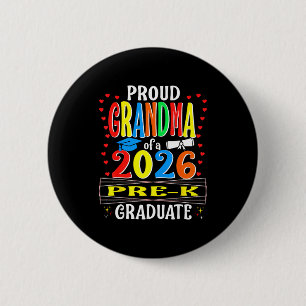 Proud grandma of 2026 pre-k graduate mothers day 2 inch round button