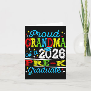 Proud grandma of 2026 pre-k graduate mothers dayPr Card