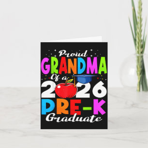 Proud grandma of 2026 pre-k graduate mothers dayPr Card