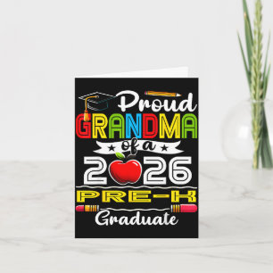 Proud grandma of 2026 pre-k graduate mothers dayPr Card