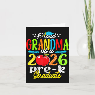 Proud grandma of 2026 pre-k graduate mothers dayPr Card
