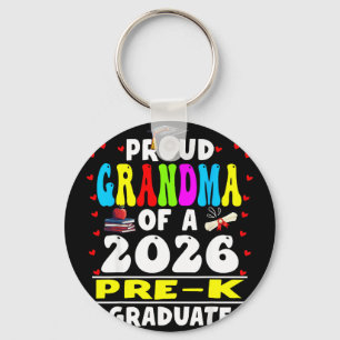 Proud grandma of 2026 pre-k graduate mothers dayPr Keychain