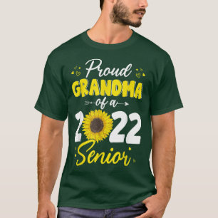 Proud Grandma Of a 2022 Senior Graduate Sunflower  T-Shirt