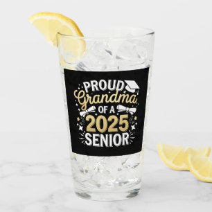 Proud Grandma Of A 2025 Graduate Graduation Golden Glass