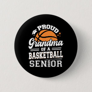 Proud Grandma Of A 2025 Senior Sketll Graduation  2 Inch Round Button