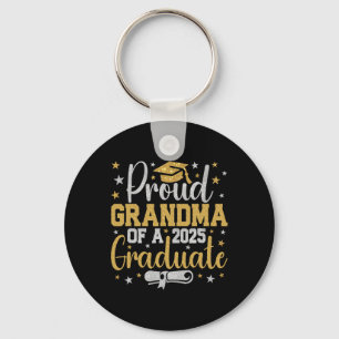 Proud Grandma Of A Cl Of 2025 Graduate Graduation Keychain