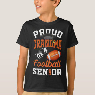 Proud Grandma Of A Footll Senior Cl Of 2025 Gradua T-Shirt