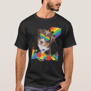 Proud Grandma Of A Gay Dog Lesbian Pride LGBT Rain T-Shirt