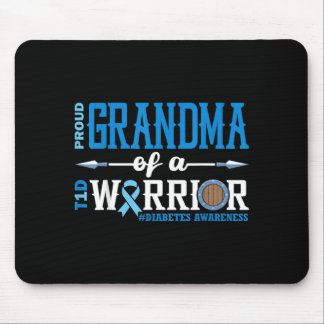 Proud Grandma Of A T1d Warrior Diabetes Awareness Mouse Pad