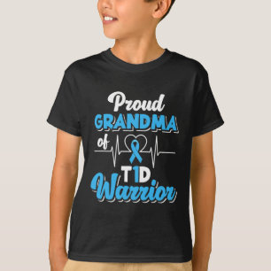 Proud Grandma Of A T1D Warrior Diabetic Diabetes A T-Shirt