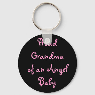 Proud Grandma of an Angel Baby Keychain