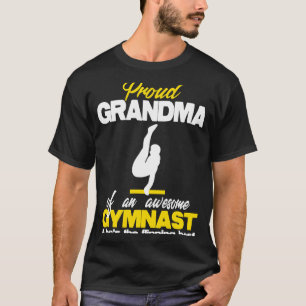 Proud Grandma of an Awesome Boy Gymnast bars Compe T-Shirt