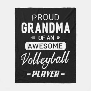 Proud Grandma Of An Awesome Volleyball Player Fleece Blanket
