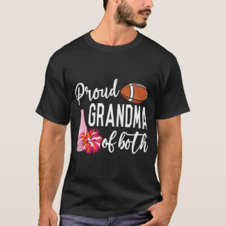 Proud Grandma Of Cheerleader & Football Player T-Shirt
