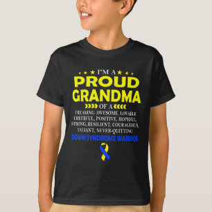 Proud Grandma Of Down Syndrome Warrior T T-Shirt