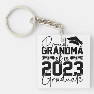 Proud Grandma Of Graduate 2023 Keychain