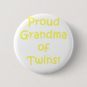 Proud Grandma of Twins 2 Inch Round Button