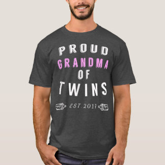 Proud Grandma of TwinsCutefor Grandmom of Twins T-Shirt