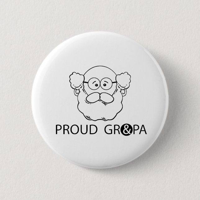 Proud Grandpa 2 Inch Round Button (Front)