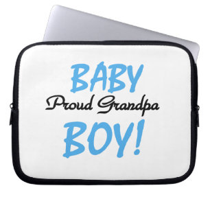 Proud Grandpa Baby Boy T-shirts and Gifts Laptop Sleeve