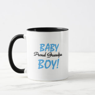 Proud Grandpa Baby Boy Tshirts and Gifts Mug