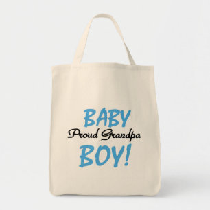 Proud Grandpa Baby Boy Tshirts and Gifts Tote Bag