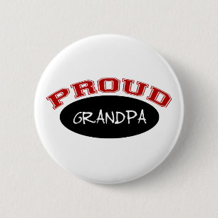 Proud Grandpa (Black and Red) 2 Inch Round Button