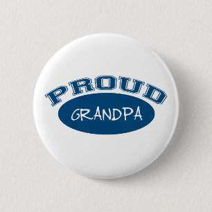 Proud Grandpa (Blue) 2 Inch Round Button