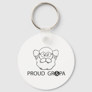 Proud Grandpa Keychain