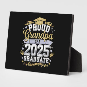 Proud Grandpa Of A 2025 Graduate Graduation Family Plaque