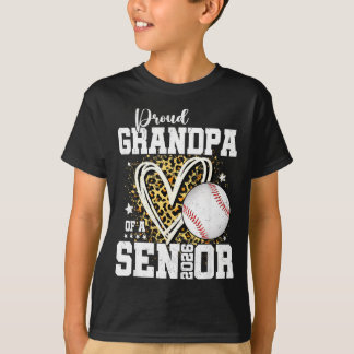 Proud Grandpa Of A 2026 Senior Baseball Graduation T-Shirt
