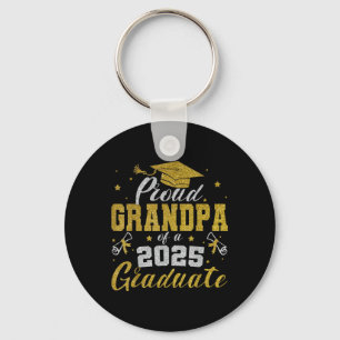 Proud Grandpa Of A Cl Of 2025 Graduate Senior Grad Keychain