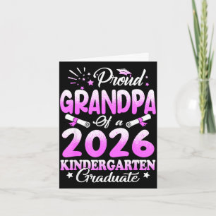 Proud grandpa of a class of 2026 graduate floral card