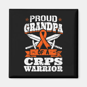 Proud Grandpa Of A Crps Warrior Rsd Awareness Rnd Magnet