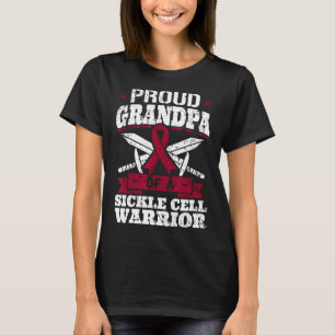 Proud Grandpa Of A Sickle Cell Warrior Scd Awarene T-Shirt