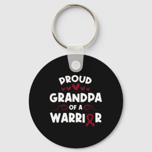 Proud Grandpa Of A Sickle Cell Warrior Sickle Cell Keychain