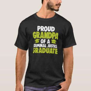 Proud Grandpa Of Criminal Justice Graduate Women C T-Shirt