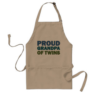 Proud Grandpa of Twins Standard Apron