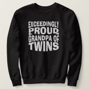 proud grandpa of twins sweatshirt