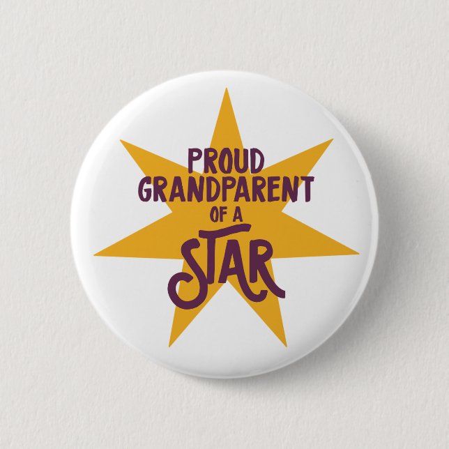 Proud Grandparent 2 Inch Round Button (Front)