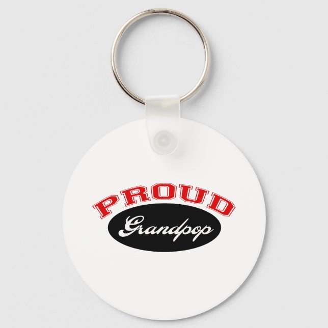 Proud Grandpop Keychain (Front)