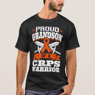 Proud Grandson Of A CRPS Warrior RSD Awareness Rib T-Shirt