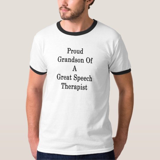 Proud Grandson Of A Great Speech Therapist T-Shirt