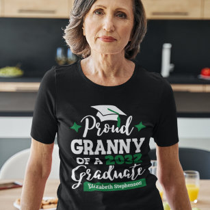 Proud Granny of 2023 graduate black green tassel T-Shirt