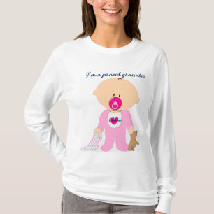 Proud grauntie & personalize child's name on tee. T-Shirt