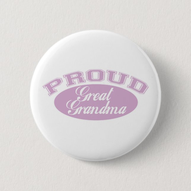 Proud Great Grandma 2 Inch Round Button (Front)
