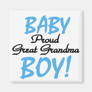 Proud Great Grandma Baby Boy Tshirts and Gifts Magnet