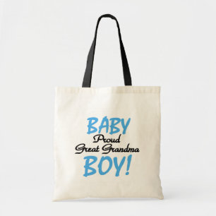 Proud Great Grandma Baby Boy Tshirts and Gifts Tote Bag