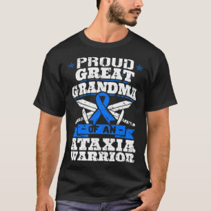 Proud Great Grandma Of An Ataxia Warrior Awareness T-Shirt