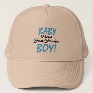 Proud Great Grandpa of Boy Tshirts and Gifts Trucker Hat